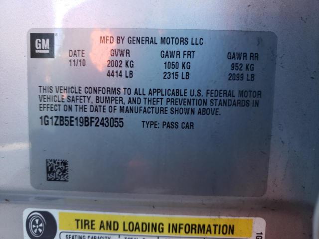 Photo 9 VIN: 1G1ZB5E19BF243055 - CHEVROLET MALIBU LS 