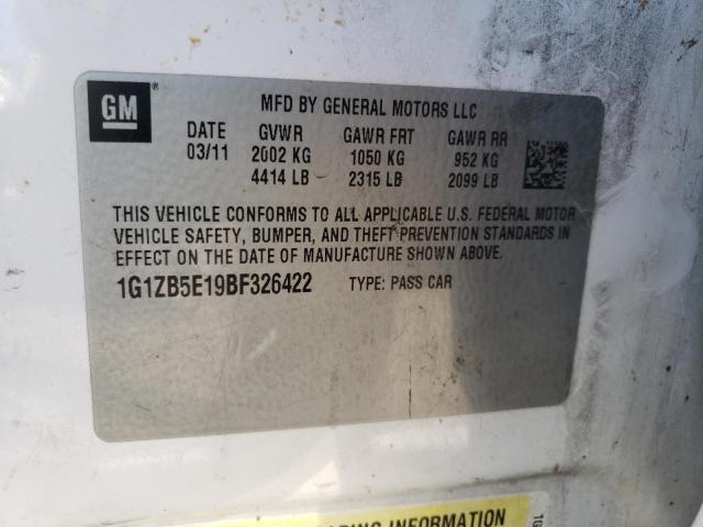 Photo 11 VIN: 1G1ZB5E19BF326422 - CHEVROLET MALIBU LS 