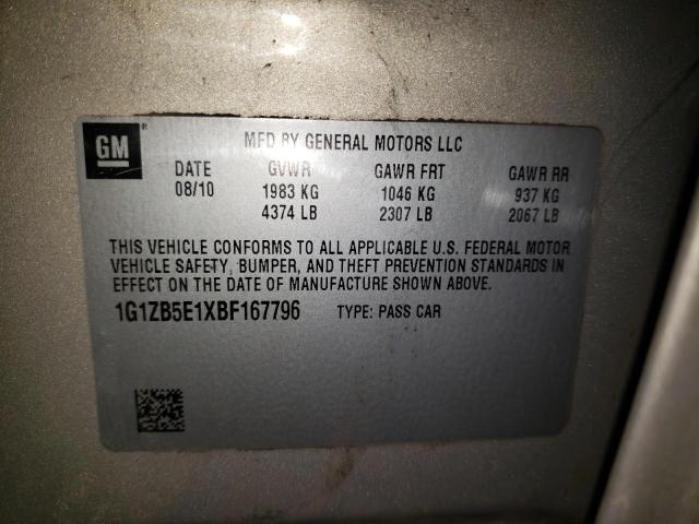 Photo 9 VIN: 1G1ZB5E1XBF167796 - CHEVROLET MALIBU LS 