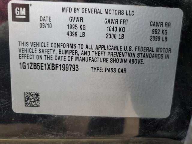 Photo 9 VIN: 1G1ZB5E1XBF199793 - CHEVROLET MALIBU LS 