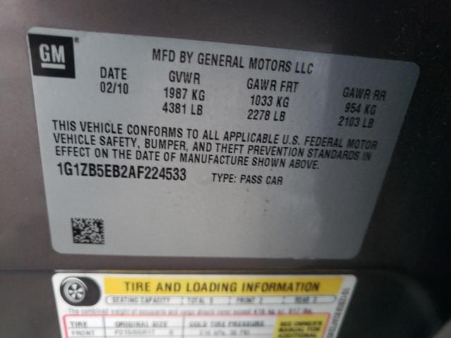 Photo 11 VIN: 1G1ZB5EB2AF224533 - CHEVROLET MALIBU LS 