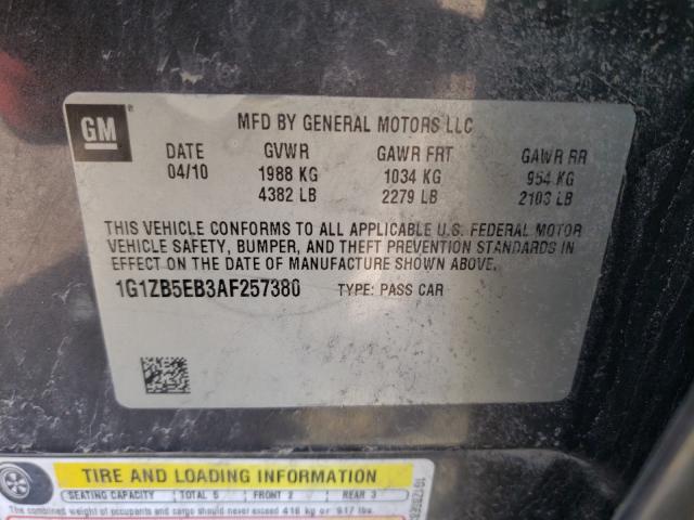 Photo 9 VIN: 1G1ZB5EB3AF257380 - CHEVROLET MALIBU LS 