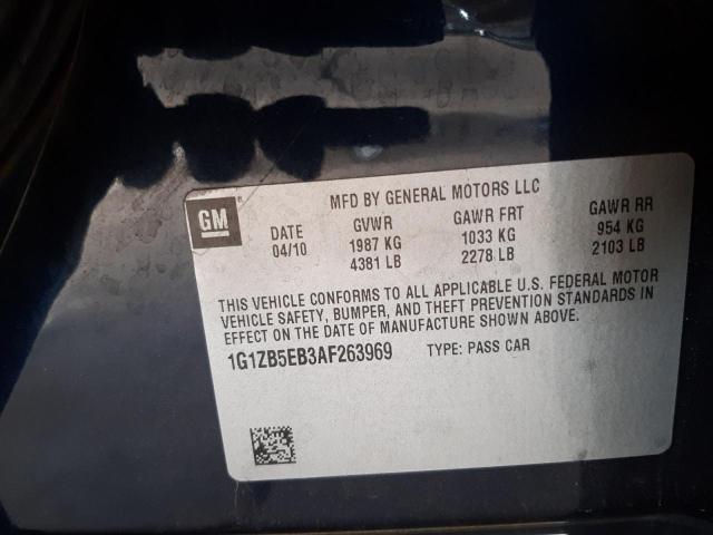 Photo 9 VIN: 1G1ZB5EB3AF263969 - CHEVROLET MALIBU LS 