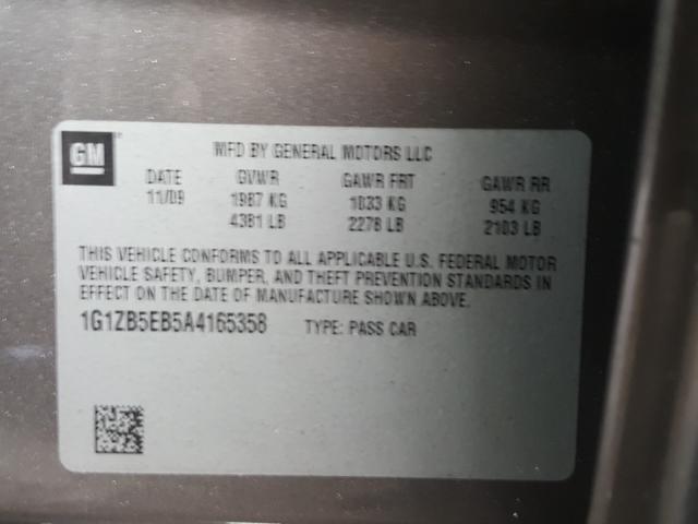 Photo 9 VIN: 1G1ZB5EB5A4165358 - CHEVROLET MALIBU LS 