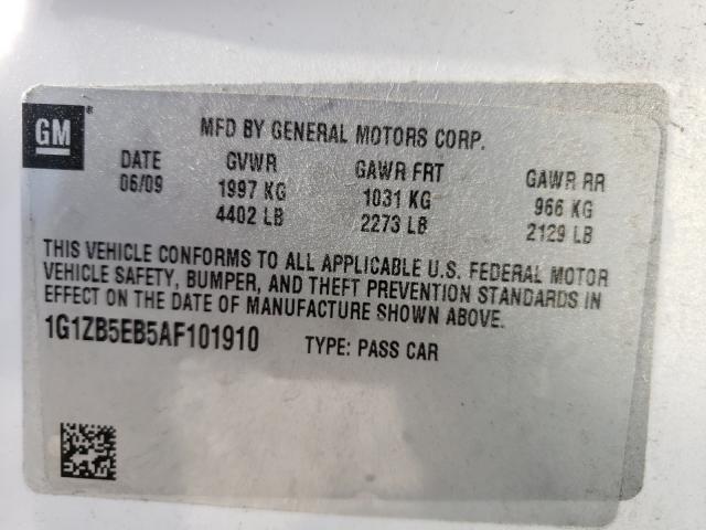 Photo 9 VIN: 1G1ZB5EB5AF101910 - CHEVROLET MALIBU LS 