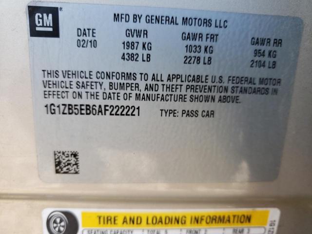 Photo 11 VIN: 1G1ZB5EB6AF222221 - CHEVROLET MALIBU 