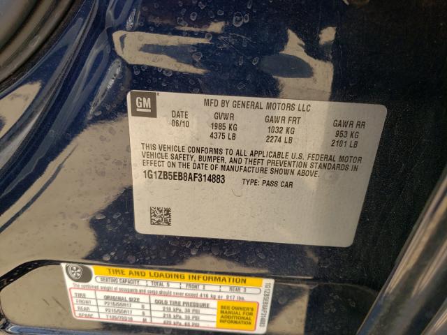 Photo 9 VIN: 1G1ZB5EB8AF314883 - CHEVROLET MALIBU 