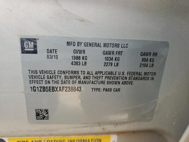 Photo 11 VIN: 1G1ZB5EBXAF238843 - CHEVROLET MALIBU LS 