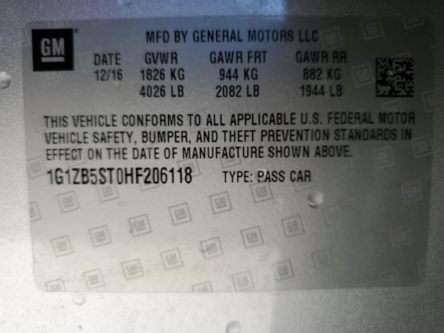 Photo 12 VIN: 1G1ZB5ST0HF206118 - CHEVROLET MALIBU 