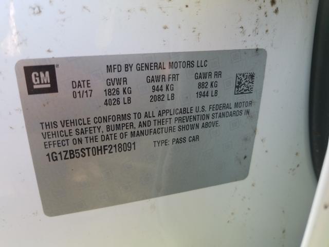 Photo 9 VIN: 1G1ZB5ST0HF218091 - CHEVROLET MALIBU 