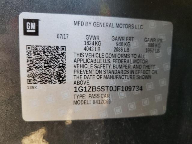 Photo 9 VIN: 1G1ZB5ST0JF109734 - CHEVROLET MALIBU LS 