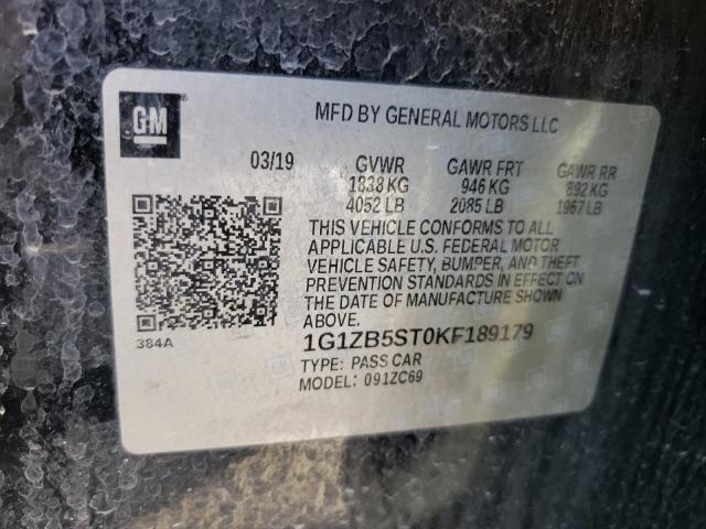 Photo 11 VIN: 1G1ZB5ST0KF189179 - CHEVROLET MALIBU LS 