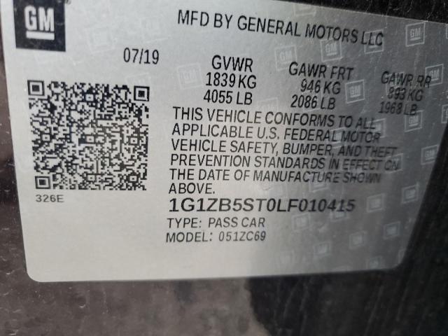 Photo 11 VIN: 1G1ZB5ST0LF010415 - CHEVROLET MALIBU 