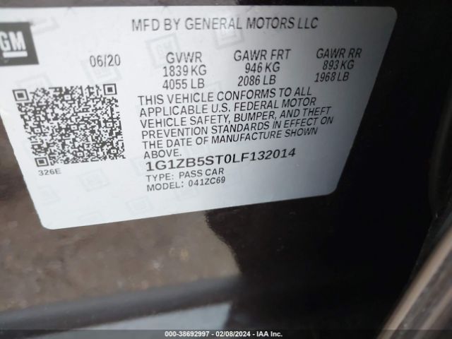 Photo 8 VIN: 1G1ZB5ST0LF132014 - CHEVROLET MALIBU 