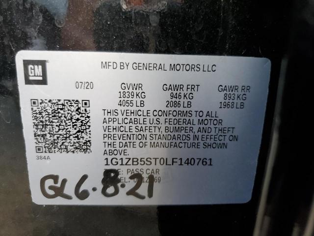 Photo 11 VIN: 1G1ZB5ST0LF140761 - CHEVROLET MALIBU LS 