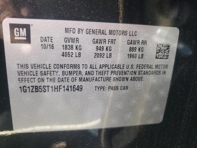 Photo 9 VIN: 1G1ZB5ST1HF141649 - CHEVROLET MALIBU LS 