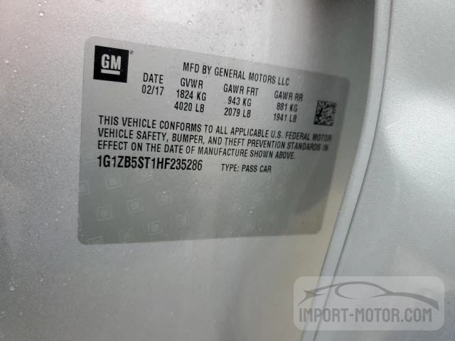 Photo 11 VIN: 1G1ZB5ST1HF235286 - CHEVROLET MALIBU 