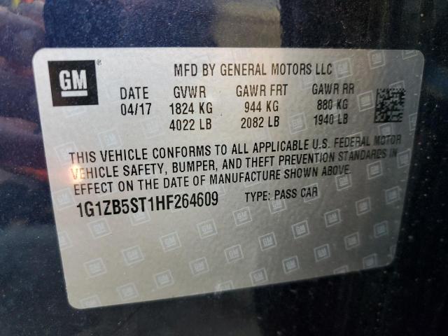 Photo 9 VIN: 1G1ZB5ST1HF264609 - CHEVROLET MALIBU LS 