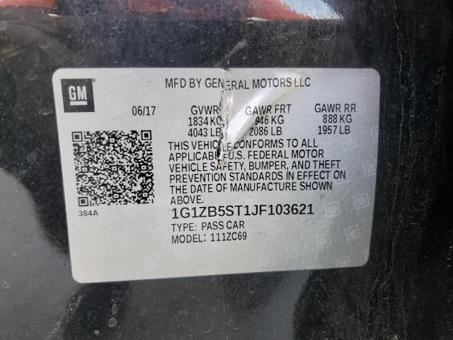 Photo 11 VIN: 1G1ZB5ST1JF103621 - CHEVROLET MALIBU LS 