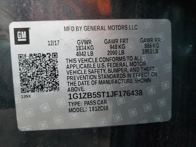 Photo 12 VIN: 1G1ZB5ST1JF176438 - CHEVROLET MALIBU LS 