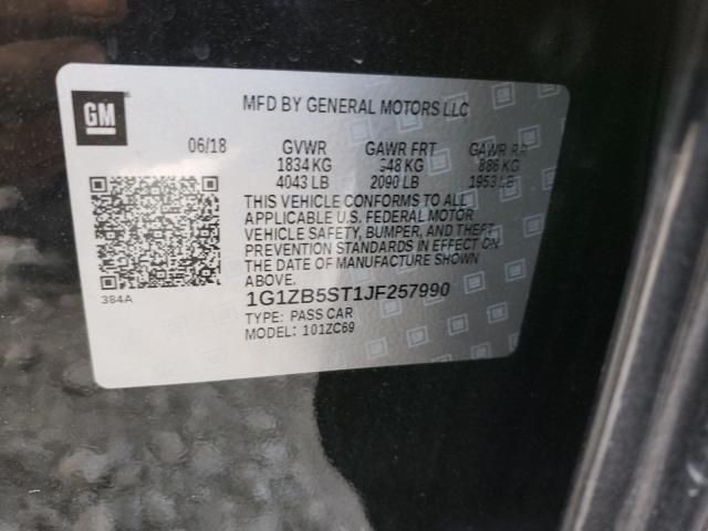 Photo 9 VIN: 1G1ZB5ST1JF257990 - CHEVROLET MALIBU LS 