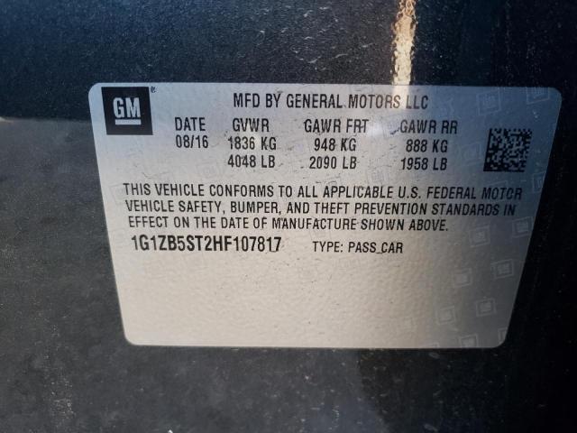 Photo 11 VIN: 1G1ZB5ST2HF107817 - CHEVROLET MALIBU LS 