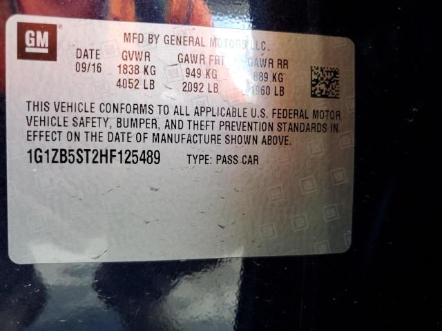 Photo 12 VIN: 1G1ZB5ST2HF125489 - CHEVROLET MALIBU LS 