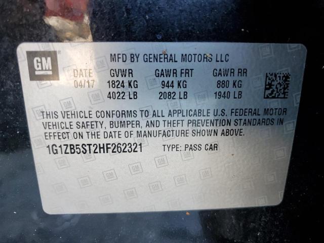 Photo 9 VIN: 1G1ZB5ST2HF262321 - CHEVROLET MALIBU LS 