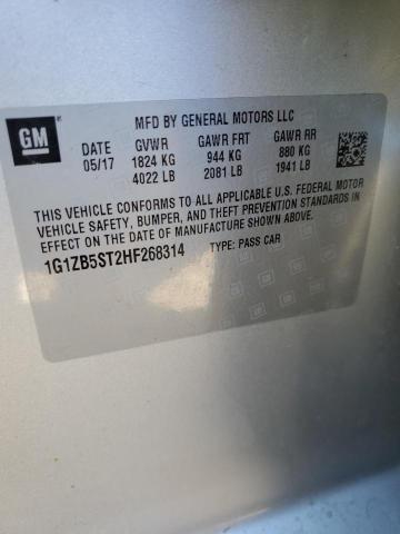 Photo 11 VIN: 1G1ZB5ST2HF268314 - CHEVROLET MALIBU LS 