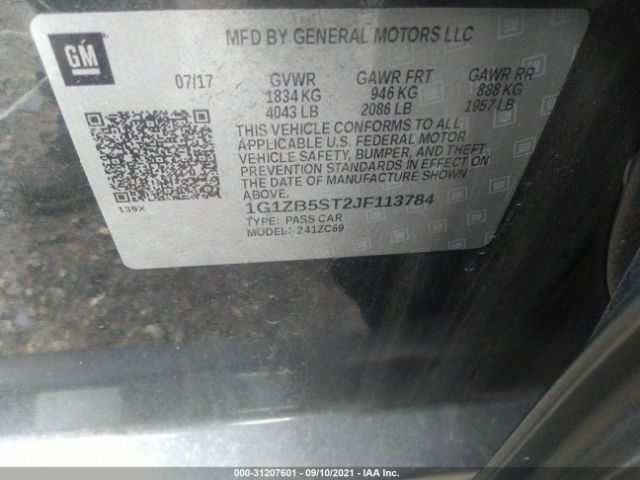 Photo 8 VIN: 1G1ZB5ST2JF113784 - CHEVROLET MALIBU 