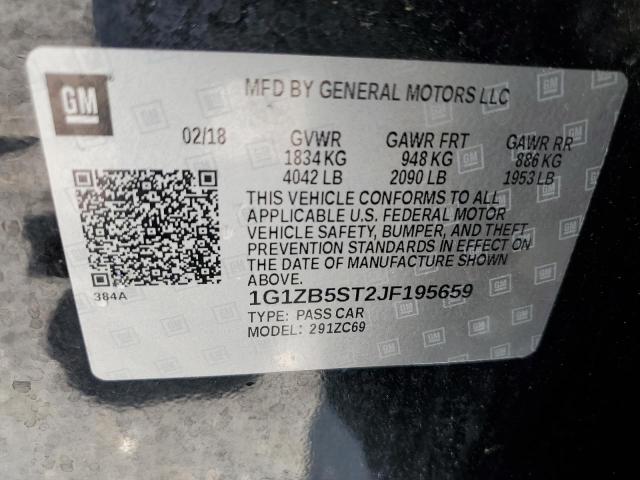Photo 11 VIN: 1G1ZB5ST2JF195659 - CHEVROLET MALIBU 