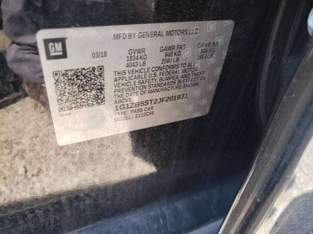 Photo 9 VIN: 1G1ZB5ST2JF201931 - CHEVROLET MALIBU LS 