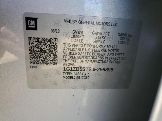 Photo 11 VIN: 1G1ZB5ST2JF256895 - CHEVROLET MALIBU 