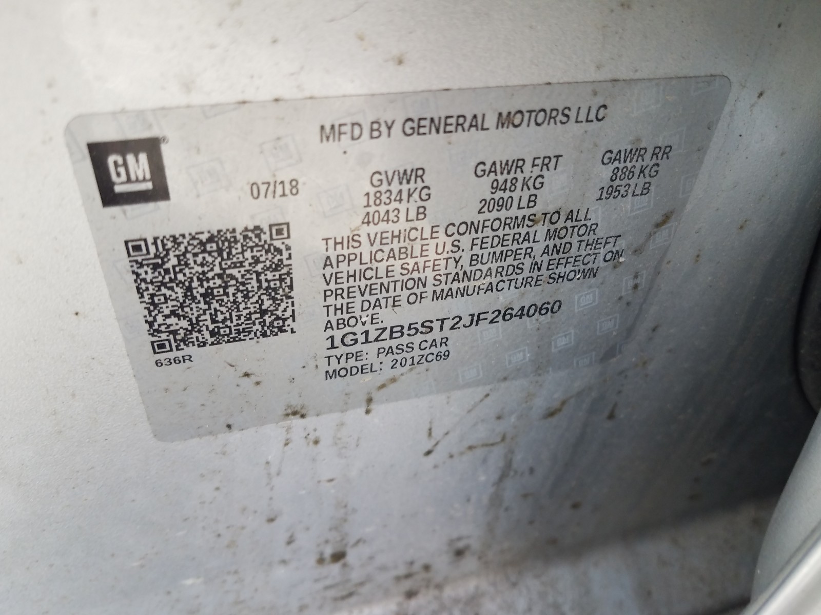 Photo 9 VIN: 1G1ZB5ST2JF264060 - CHEVROLET MALIBU LS 