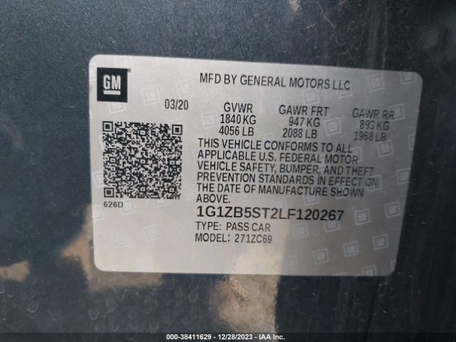 Photo 8 VIN: 1G1ZB5ST2LF120267 - CHEVROLET MALIBU 