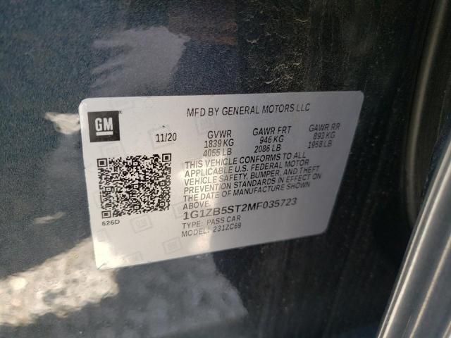 Photo 9 VIN: 1G1ZB5ST2MF035723 - CHEVROLET MALIBU LS 