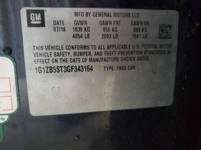 Photo 11 VIN: 1G1ZB5ST3GF343164 - CHEVROLET MALIBU 