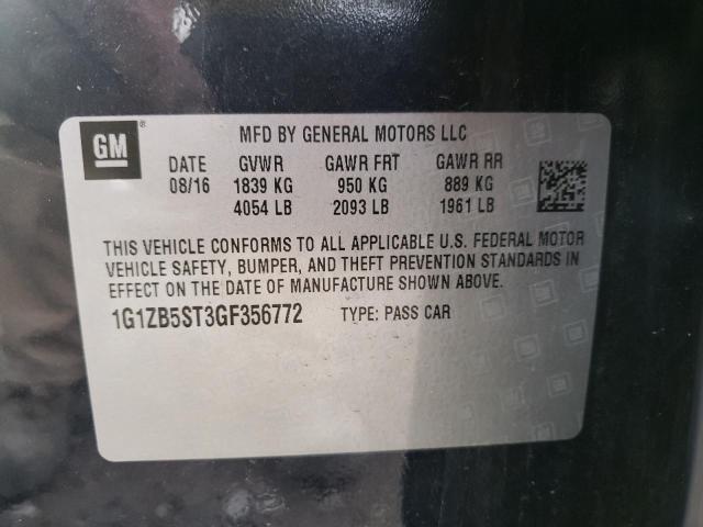 Photo 9 VIN: 1G1ZB5ST3GF356772 - CHEVROLET MALIBU LS 