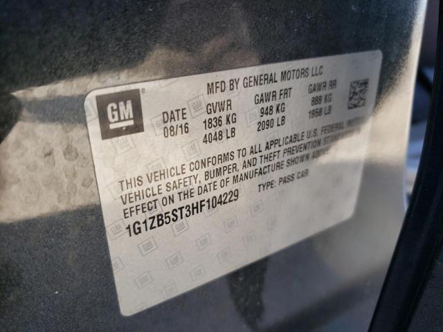 Photo 9 VIN: 1G1ZB5ST3HF104229 - CHEVROLET MALIBU LS 