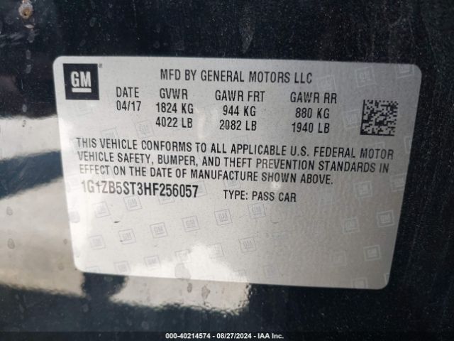 Photo 8 VIN: 1G1ZB5ST3HF256057 - CHEVROLET MALIBU 