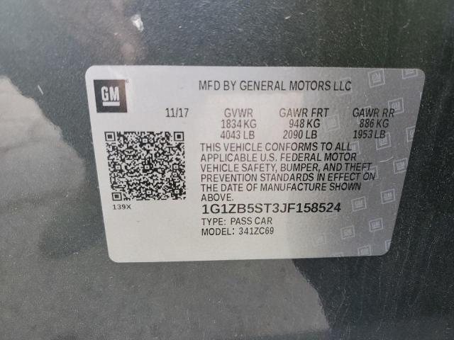 Photo 11 VIN: 1G1ZB5ST3JF158524 - CHEVROLET MALIBU 