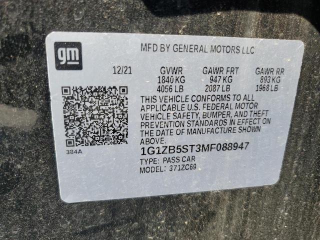 Photo 11 VIN: 1G1ZB5ST3MF088947 - CHEVROLET MALIBU LS 