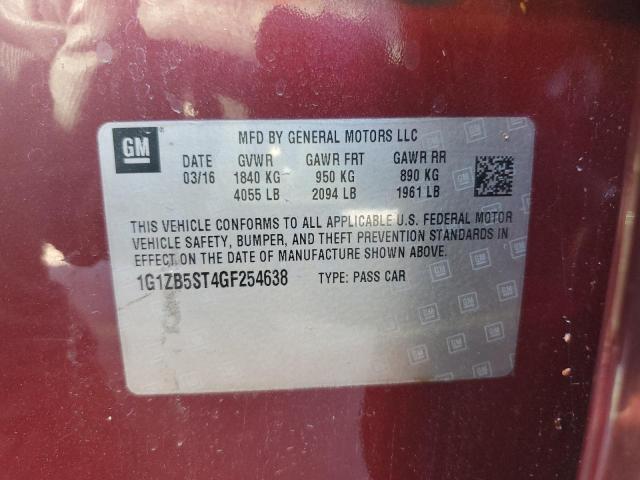 Photo 11 VIN: 1G1ZB5ST4GF254638 - CHEVROLET MALIBU 