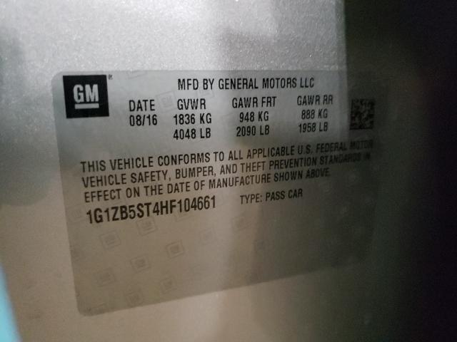 Photo 9 VIN: 1G1ZB5ST4HF104661 - CHEVROLET MALIBU LS 