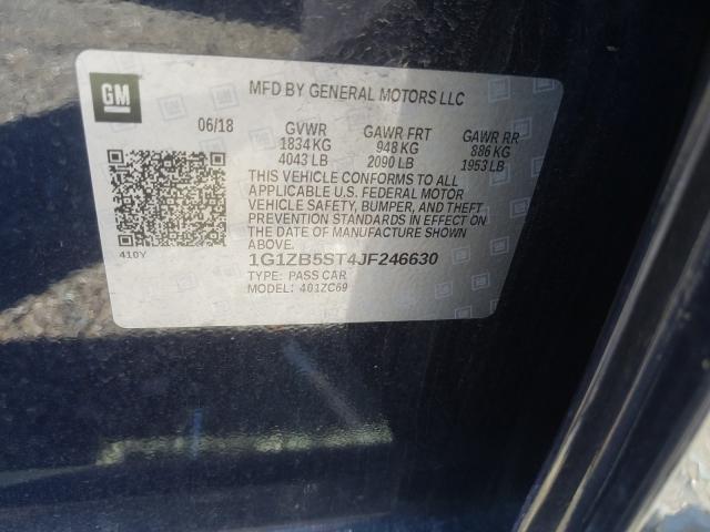 Photo 9 VIN: 1G1ZB5ST4JF246630 - CHEVROLET MALIBU LS 