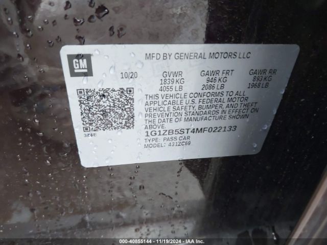 Photo 8 VIN: 1G1ZB5ST4MF022133 - CHEVROLET MALIBU 