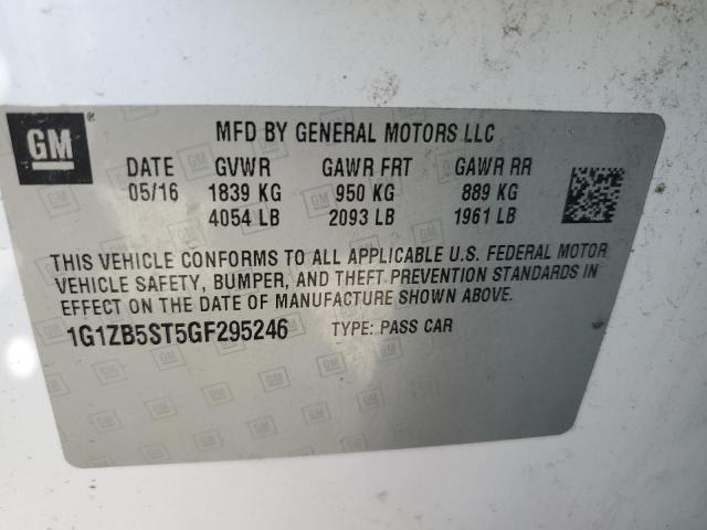 Photo 11 VIN: 1G1ZB5ST5GF295246 - CHEVROLET MALIBU LS 