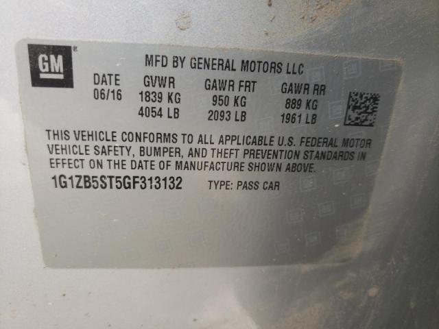 Photo 9 VIN: 1G1ZB5ST5GF313132 - CHEVROLET MALIBU LS 