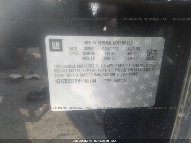 Photo 8 VIN: 1G1ZB5ST5HF165744 - CHEVROLET MALIBU 