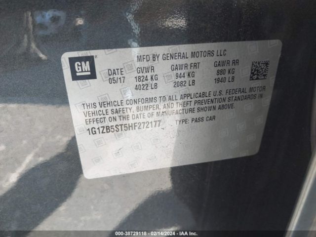 Photo 8 VIN: 1G1ZB5ST5HF272177 - CHEVROLET MALIBU 